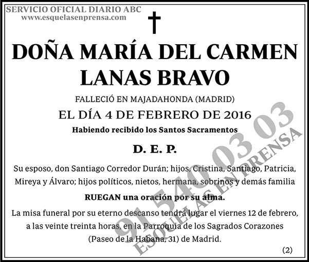 María del Carmen Lanas Bravo